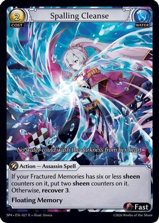 Spalling Cleanse (Curio Foil) (027) - Supporter Pack 4 Foil