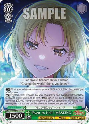 "Even to Hell" MASKING (BD/WE49-E16) - BanG Dream! 10th Anniversary! Premium Booster