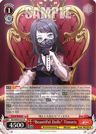 "Beautiful Dolls" Timoris (BD/WE49-E31) - BanG Dream! 10th Anniversary! Premium Booster