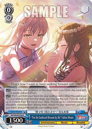 "For the Sunkissed Blossom by Me" Yukina Minato (BD/WE49-E44) - BanG Dream! 10th Anniversary! Premium Booster