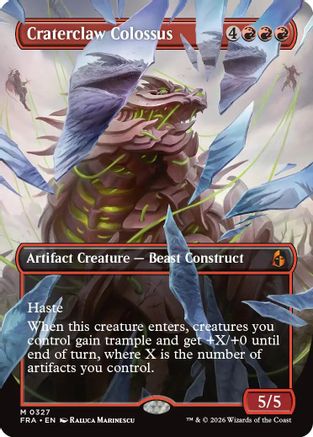 Craterclaw Colossus (Borderless) (0327) (FRA-327) - Reality Fracture