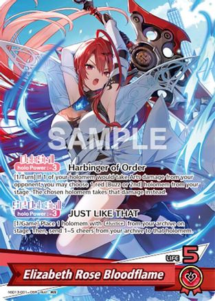 Elizabeth Rose Bloodflame (OSR) (hSD13-001) - SD13 Start Deck Oshi Justice Foil