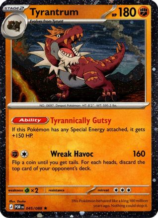 Tyrantrum 045/088 - Holofoil Blister Exclusives - Rare