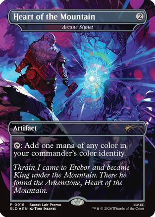 Heart of the Mountain - Arcane Signet (SLD-916) - Secret Lair Drop Series Foil