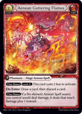 Aenean Guttering Flames (105) - asphodelparadise Foil
