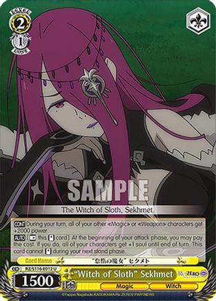 "Witch of Sloth" Sekhmet (RZ/S116-E012) - Re:ZERO -Starting Life in Another World- Vol.3
