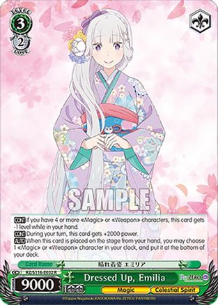 Dressed Up, Emilia (RZ/S116-E032) - Re:ZERO -Starting Life in Another World- Vol.3