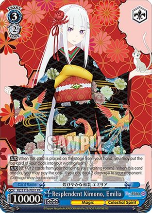 Resplendent Kimono, Emilia (PR) (RZ/S116-PE01) - Re:ZERO -Starting Life in Another World- Vol.3