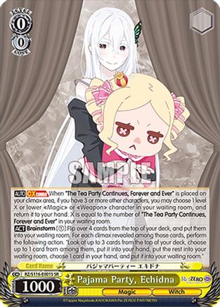Pajama Party, Echidna (SR) (RZ/S116-E001S) - Re:ZERO -Starting Life in Another World- Vol.3