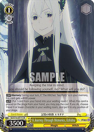 A Journey Through Memories, Echidna (SR) (RZ/S116-E011S) - Re:ZERO -Starting Life in Another World- Vol.3