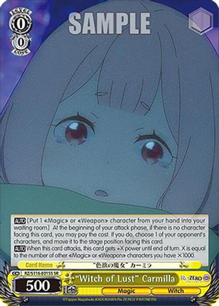 "Witch of Lust" Carmilla (SR) (RZ/S116-E015S) - Re:ZERO -Starting Life in Another World- Vol.3