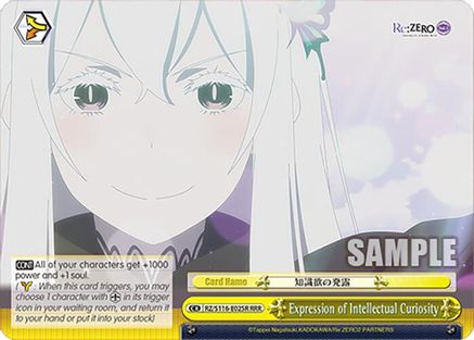 Expression of Intellectual Curiosity (RRR) (RZ/S116-E025R) - Re:ZERO -Starting Life in Another World- Vol.3