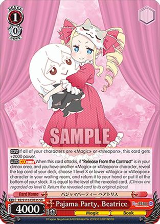 Pajama Party, Beatrice (SR) (RZ/S116-E053S) - Re:ZERO -Starting Life in Another World- Vol.3