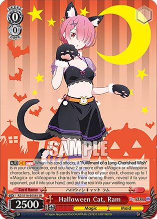 Halloween Cat, Ram (SR) (RZ/S116-E058S) - Re:ZERO -Starting Life in Another World- Vol.3