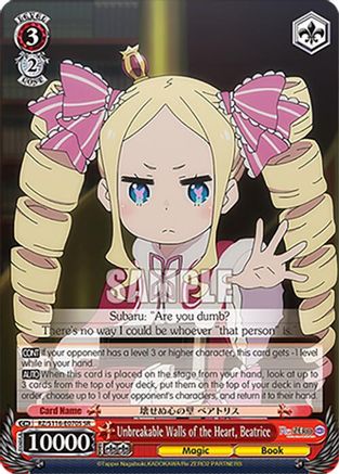 Unbreakable Walls of the Heart, Beatrice (SR) (RZ/S116-E070S) - Re:ZERO -Starting Life in Another World- Vol.3