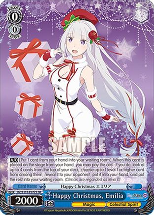 Happy Christmas, Emilia (SR) (RZ/S116-E077S) - Re:ZERO -Starting Life in Another World- Vol.3