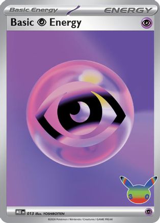 Basic Psychic Energy 013 - Holofoil MEE Mega Evolution Energies - Futuristic Rare