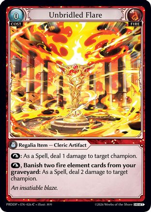 Unbridled Flare (026) - asphodelparadise Draft Pack