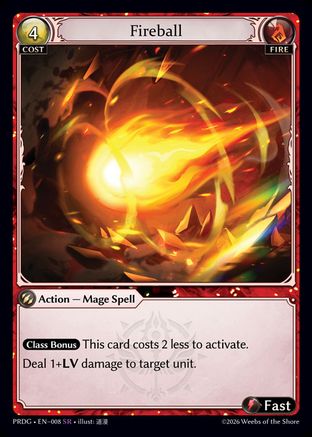 Fireball (008) - asphodelparadise Grimoire Foil