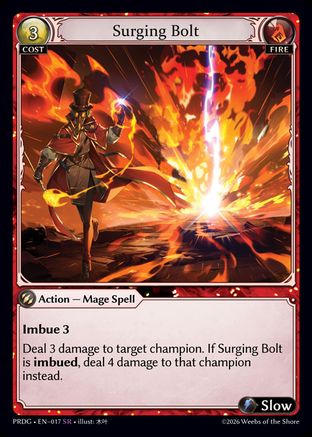 Surging Bolt (017) - asphodelparadise Grimoire Foil