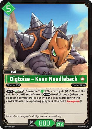 Digtoise - Keen Needleback (EPR-007) - Palworld Promo Cards Foil