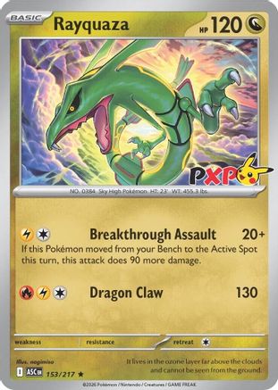 Rayquaza 153/217 - Holofoil Miscellaneous Cards & Products - Rare
