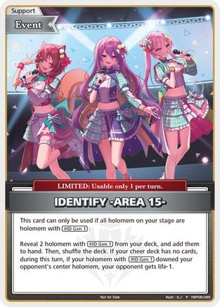 IDENTIFY -AREA 15- (P) (hBP06-095) - hololive OFFICIAL CARD GAME Promos Foil