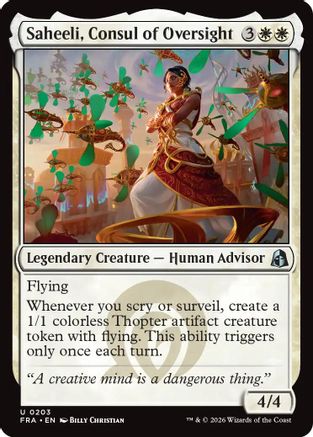 Saheeli, Consul of Oversight (FRA-203) - Reality Fracture