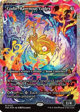 Codie, Ravenous Codex (Showcase) (Fracture Foil) (FRA-422) - Reality Fracture Foil