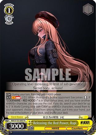 Releasing the Red Power, Rapi (NIK/S135-E007) - GODDESS OF VICTORY: NIKKE Vol.2