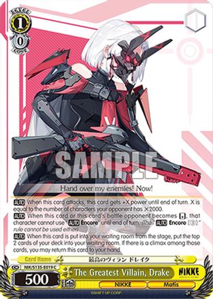 The Greatest Villain, Drake (NIK/S135-E019) - GODDESS OF VICTORY: NIKKE Vol.2