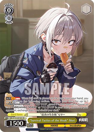 "Survival Tactics of the Weak" Mori (SR) (NIK/S135-E018S) - GODDESS OF VICTORY: NIKKE Vol.2