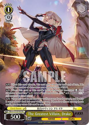 The Greatest Villain, Drake (SR) (NIK/S135-E019S) - GODDESS OF VICTORY: NIKKE Vol.2