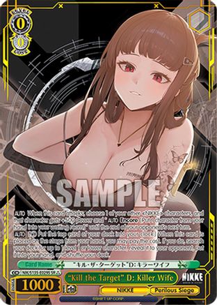 "Kill the Target" D: Killer Wife (SR) (NIK/S135-E029S) - GODDESS OF VICTORY: NIKKE Vol.2