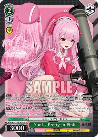 Yuni - Pretty in Pink (SR) (NIK/S135-E042S) - GODDESS OF VICTORY: NIKKE Vol.2