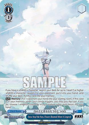Snow Atop Pale Hues, Flowers Bloomed Where It Lingered (SR) (NIK/S135-E108S) - GODDESS OF VICTORY: NIKKE Vol.2