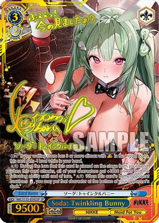 Soda: Twinkling Bunny (SP) (NIK/S135-E092SP) - GODDESS OF VICTORY: NIKKE Vol.2