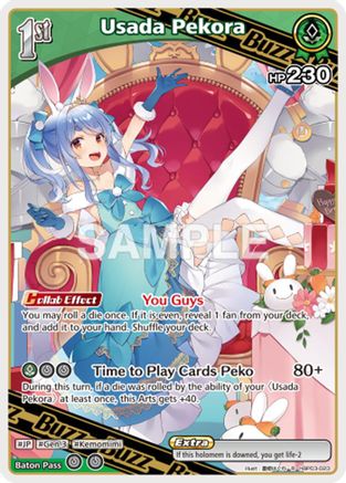 Usada Pekora (R) (hBP03-023) - Extra Booster Summer hologram Foil