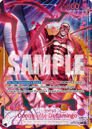 Donquixote Doflamingo (Flame-Flame Fruit Coliseum) (OP14-060) - One Piece Promotion Cards Foil