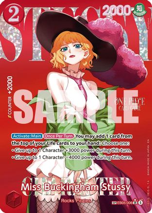 Miss Buckingham Stussy (SP) (EB05-006) - Extra Booster: One Piece Heroine's Edition Vol. 2 Foil