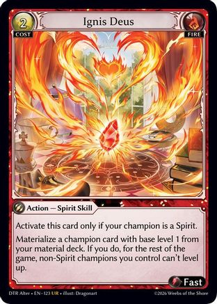 Ignis Deus (123) - Distorted Reflections Alter Edition Foil