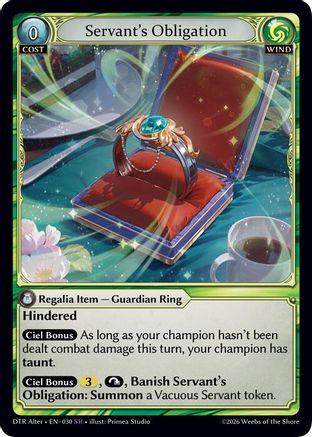 Servant's Obligation (030) - Distorted Reflections Alter Edition