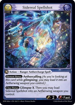 Sidereal Spellshot (262) - Distorted Reflections Alter Edition