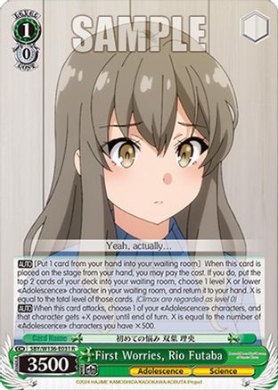 First Worries, Rio Futaba (SBY/W136-E031) - Rascal Does Not Dream of Santa Claus