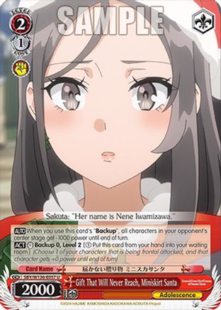 Gift That Will Never Reach, Miniskirt Santa (SBY/W136-E057) - Rascal Does Not Dream of Santa Claus