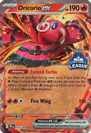 Oricorio ex 018/094 - Holofoil Southeast Asia Exclusives - Double Rare