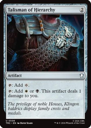 Talisman of Hierarchy (TRC-506) - Commander: Star Trek