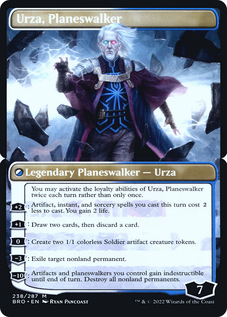 Urza, Planeswalker (PBRO-238BS) - The Brothers' War Promos Foil