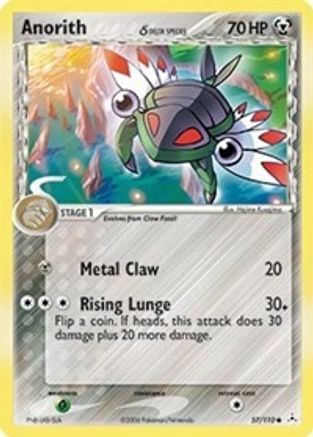 Anorith (Delta Species) 057 - Reverse Holofoil Holon Phantoms - Common