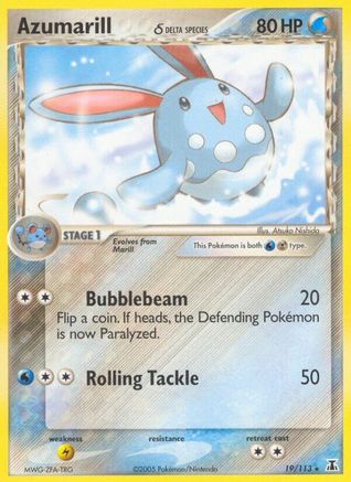 Azumarill (Delta Species) - Reverse Holofoil Delta Species - Rare